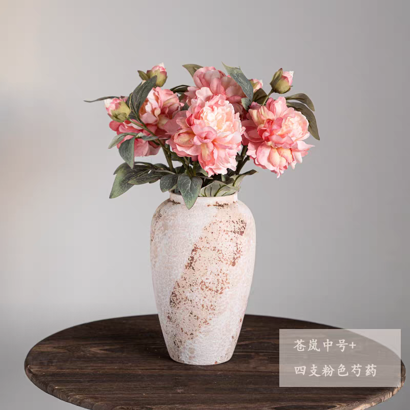Vintage Wabi-sabi style ceramic vases中古侘寂风陶瓷花瓶