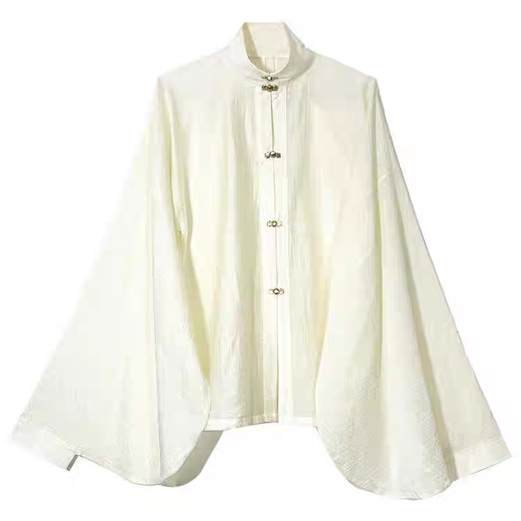 Hanfu Cross-Collar Stand-Up Collar Pipa Sleeve Top汉服交领立领琵琶袖上衣S-XL