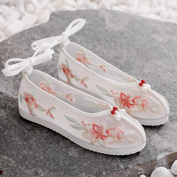 网纱绣花鞋35-40
