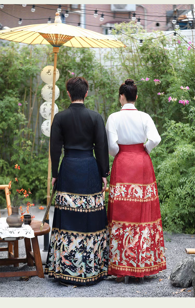 情侣装马面裙交领汉服hanfu horse face skirt S-6XL