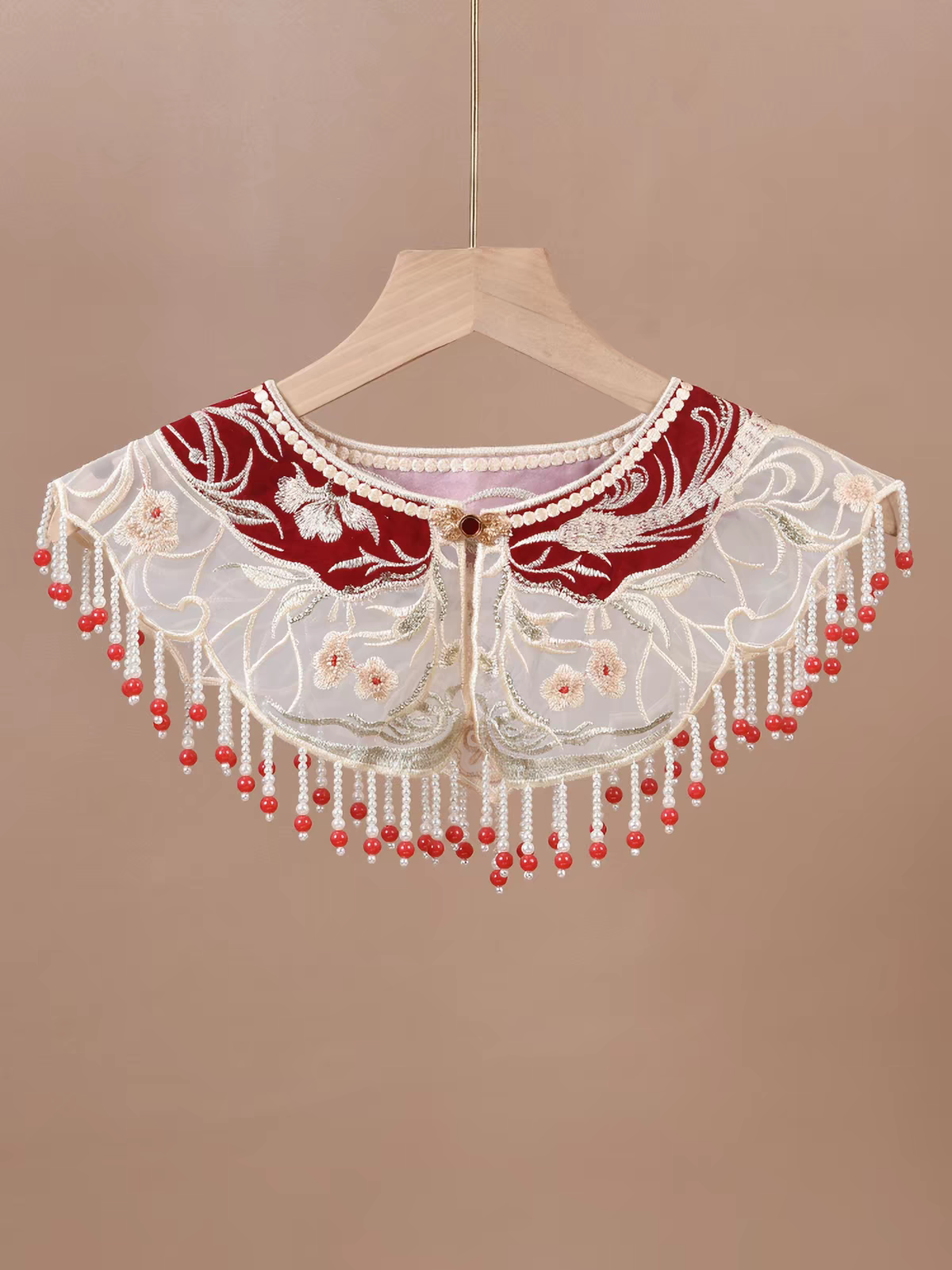 云肩Yunjian Chinese Cloud Collar – Traditional Embroidered Cape for Hanfu & Qipao