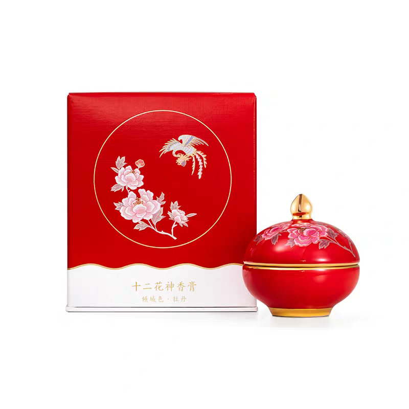Forbidden City | Twelve Flower Deities Solid Perfume – Museum Cultural & Creative Gift for Weddings, Birthdays, Women's Souvenir