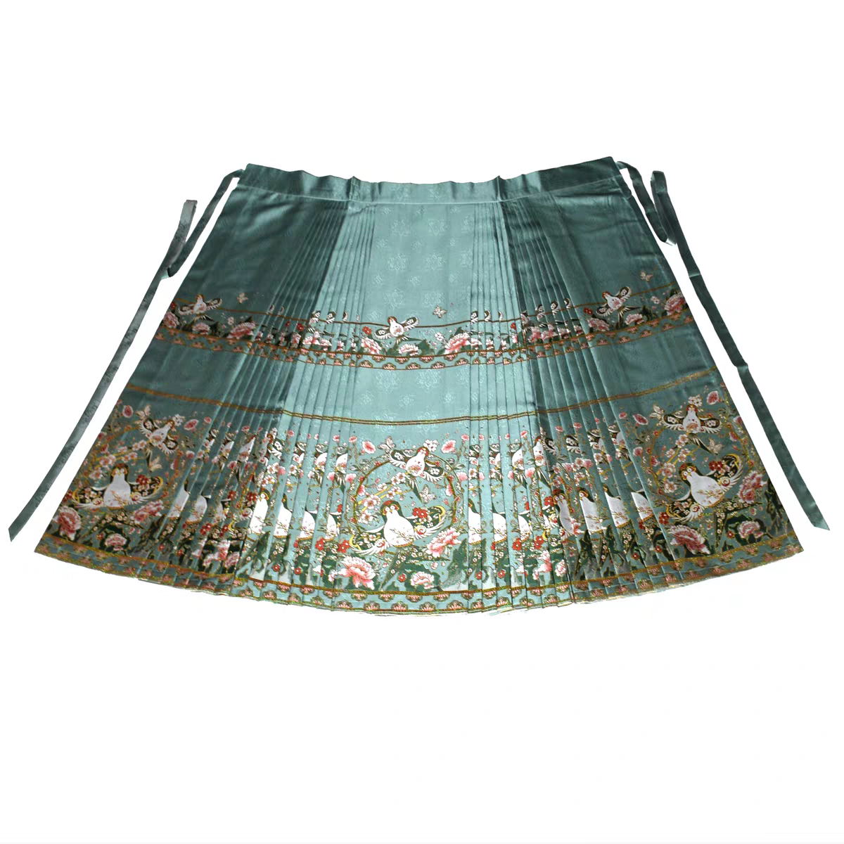 Ming-Style Hanfu Stand-Collar Long Robe and Mamian Skirt Set