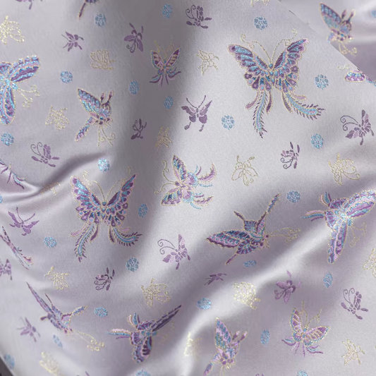 Premium Chinese Fabric for Hanfu, Qipao & Accessories – Jacquard Brocade & Silk Satin – Perfect for Bags, Dresses & DIY Chinese-Inspired Items