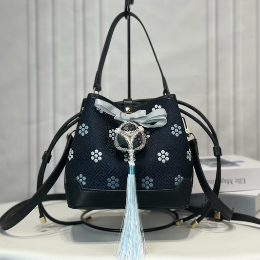 Zhuang Brocade Bag | Handmade Chinese Textile Art Handbag Inspired by Traditional Weaving