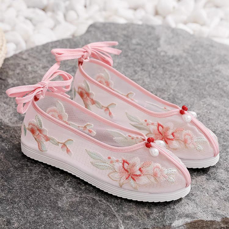 网纱绣花鞋35-40