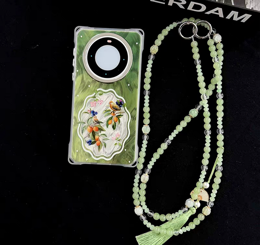 Ancient style carrying strap phone case