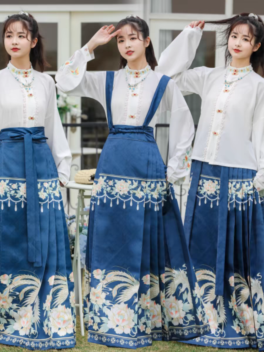 立领汉服马面裙hanfu horse face skirt S-6XL