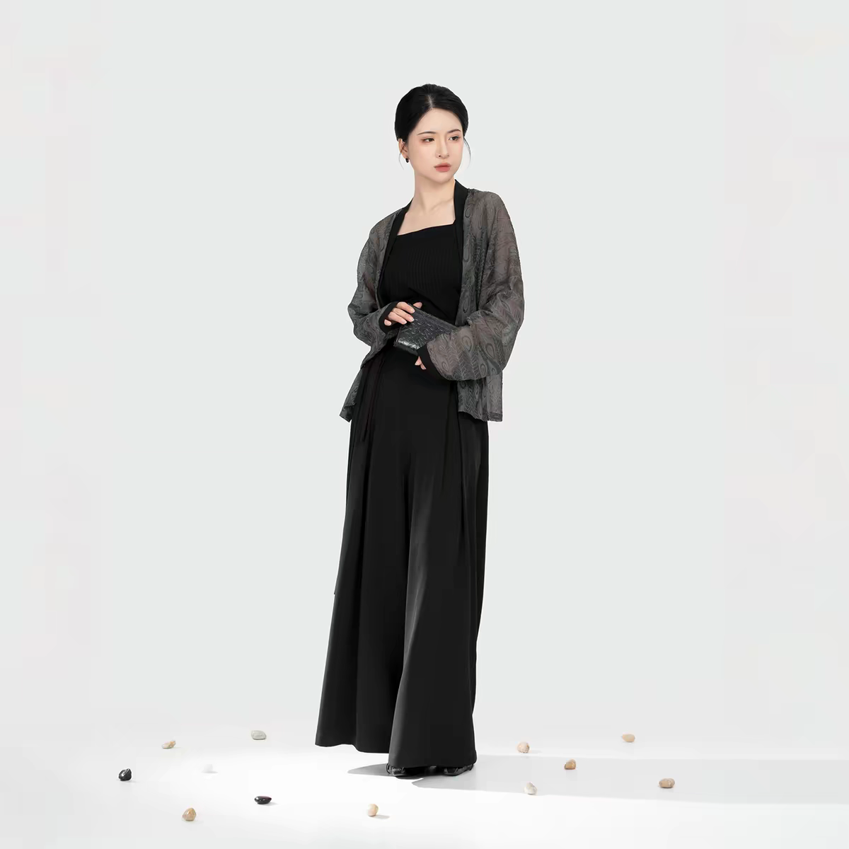 Song Pants Office Set – New Chinese Style Workwear, Elegant & Comfortable for Daily Commute(Pre order 40days)