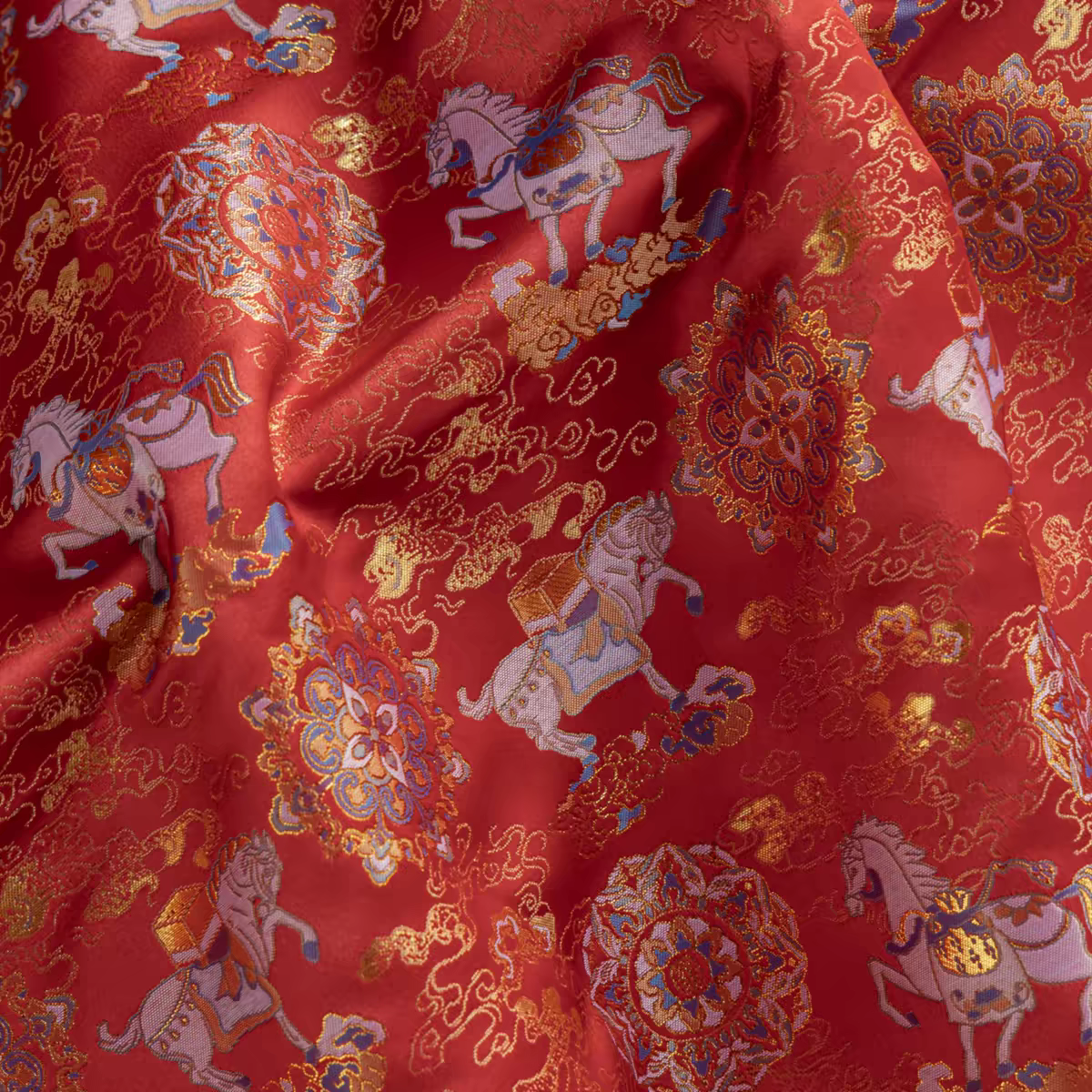 Premium Chinese Fabric for Hanfu – New Chinese Style Jacquard Brocade / Silk Satin Material – Perfect for DIY Hanfu & Traditional Clothing