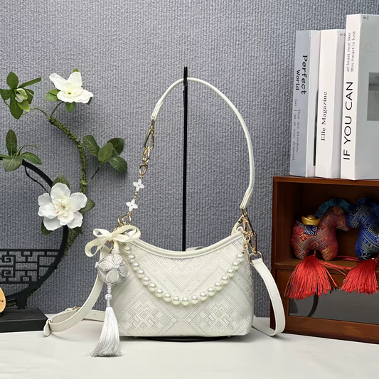 Zhuang Brocade Bag | Handmade Chinese Textile Art Handbag Inspired by Traditional Weaving