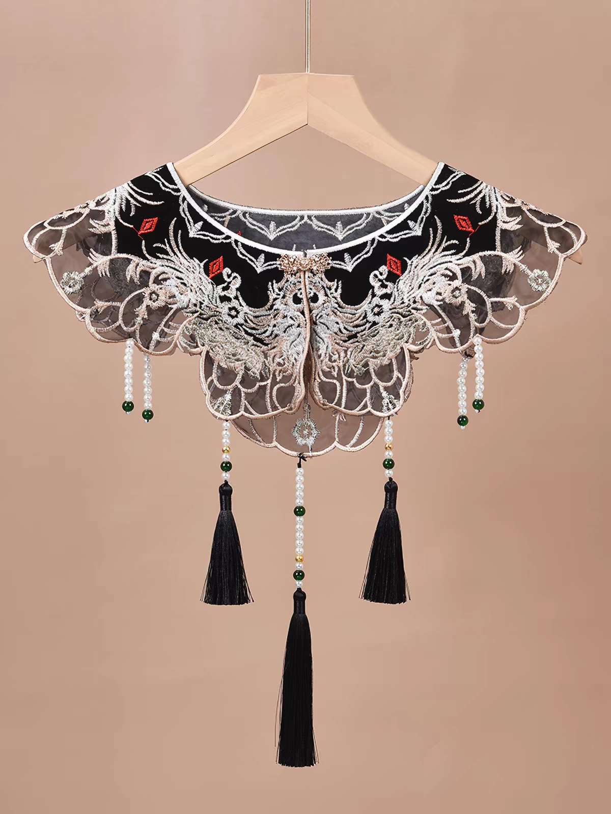 云肩Yunjian Chinese Cloud Collar – Traditional Embroidered Cape for Hanfu & Qipao