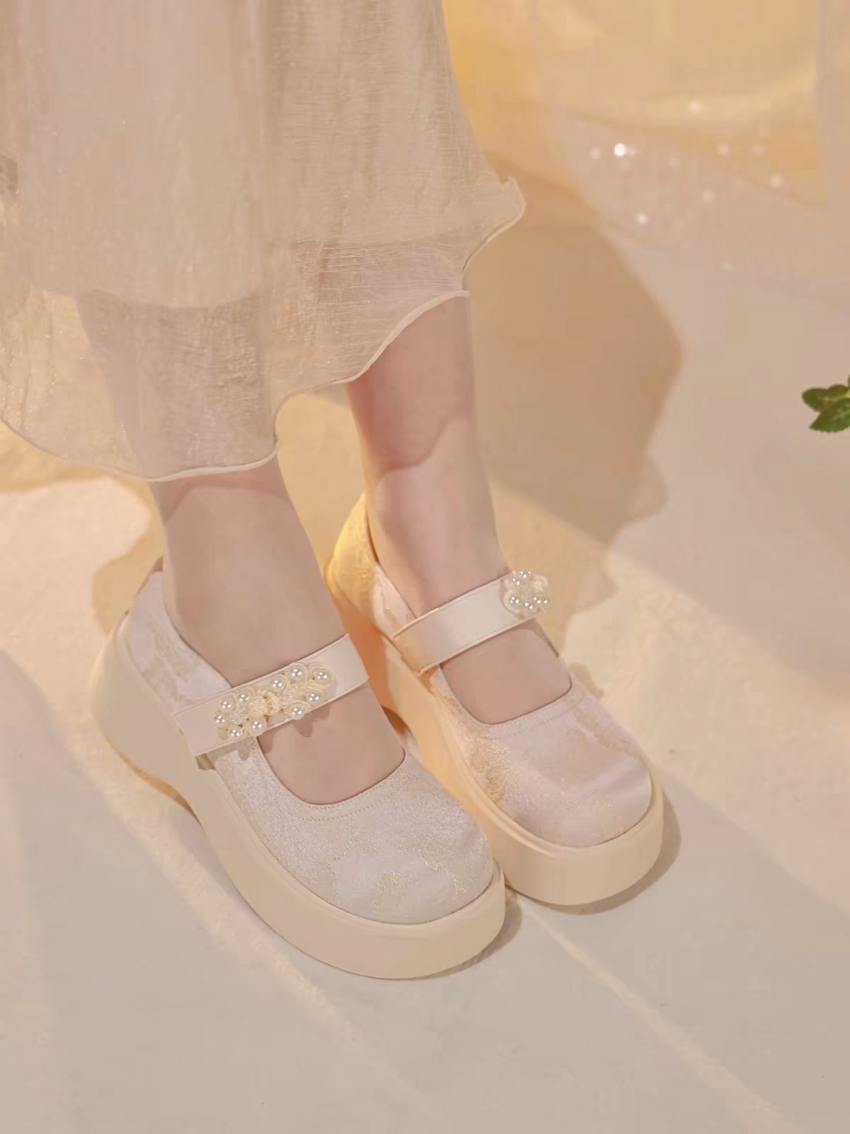 Height-Boosting Hanfu Shoes | 增高鞋 | Traditional-Style Shoes for Hanfu & Mamian Skirts | Size 34-40