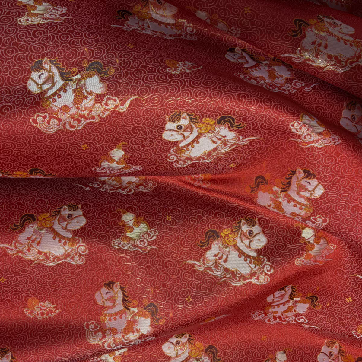 Premium Chinese Fabric for Hanfu – New Chinese Style Jacquard Brocade / Silk Satin Material – Perfect for DIY Hanfu & Traditional Clothing