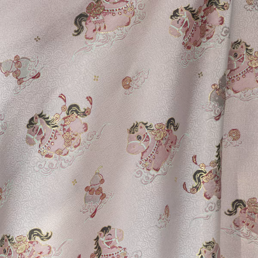 Premium Chinese Fabric for Hanfu – New Chinese Style Jacquard Brocade / Silk Satin Material – Perfect for DIY Hanfu & Traditional Clothing