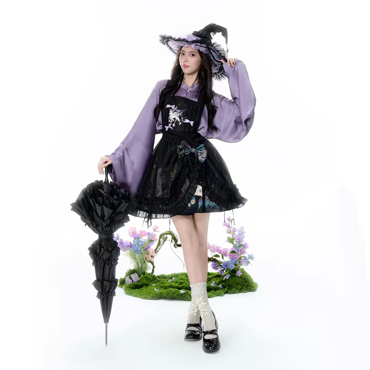 Gold-woven Mamian skirt & Pipa top Hanfu set (Ming-style inspired)