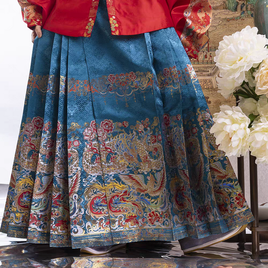 Premium Chinese Fabric for Hanfu – New Chinese Style Jacquard Brocade / Silk Satin Material – Perfect for DIY Hanfu & Traditional Clothing