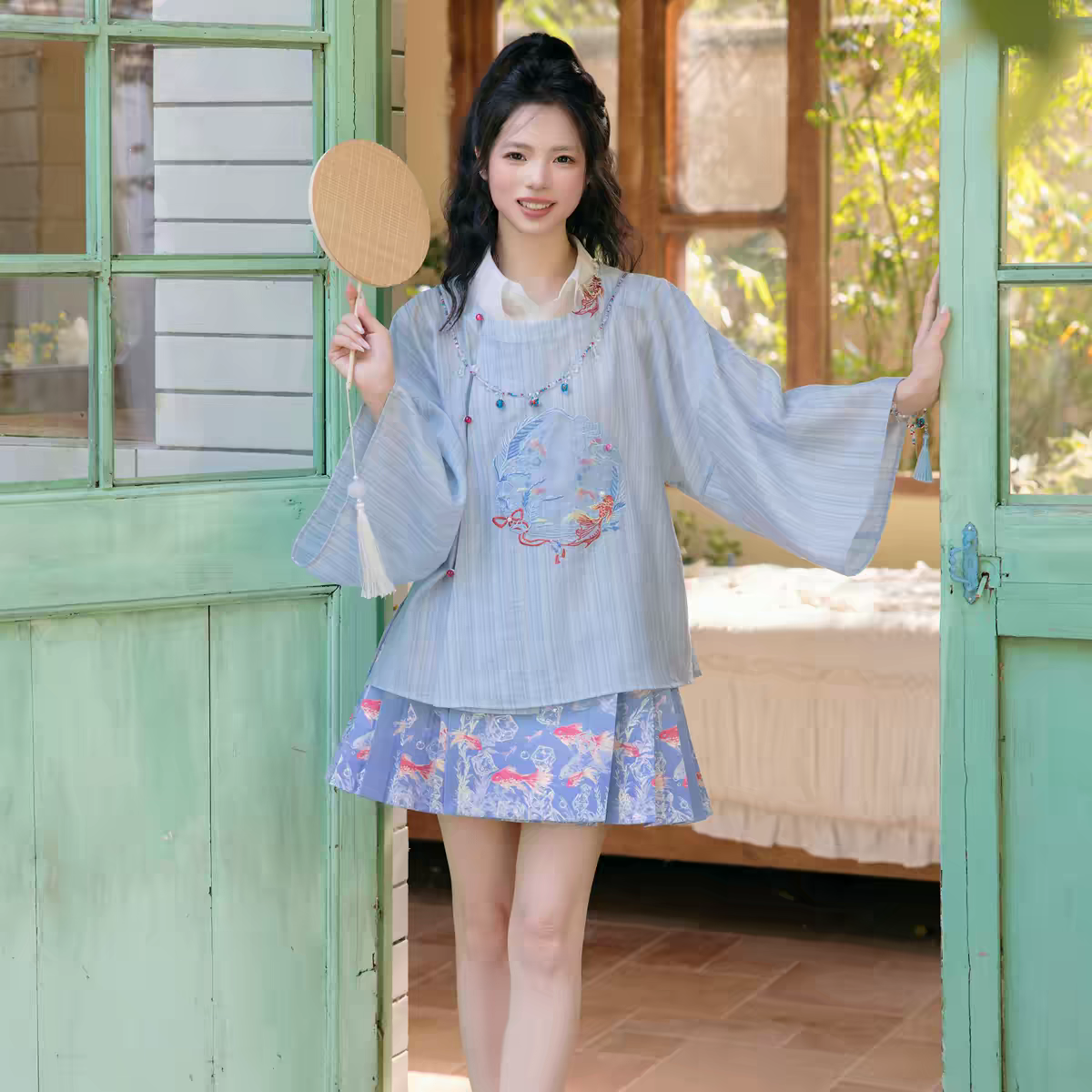 Casual Mamian Skirt Full Set - Modest Daily hanfu S-XL