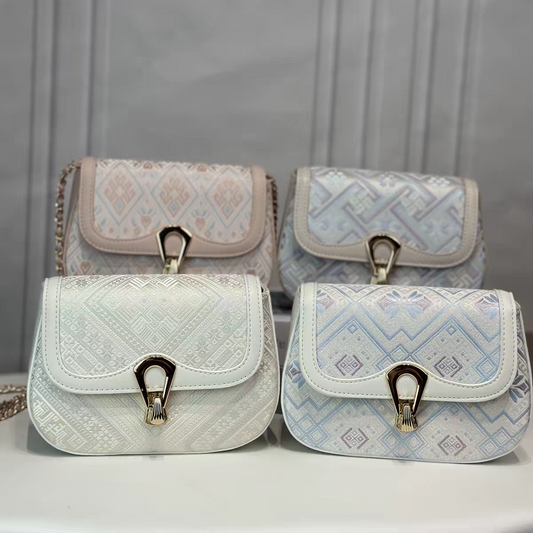 Zhuang Brocade Bag | Handmade Chinese Textile Art Handbag Inspired by Traditional Weaving