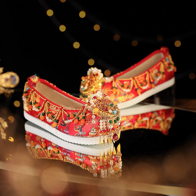Ancient Chinese Hanfu Shoes |Traditional Chinese Wedding Shoes