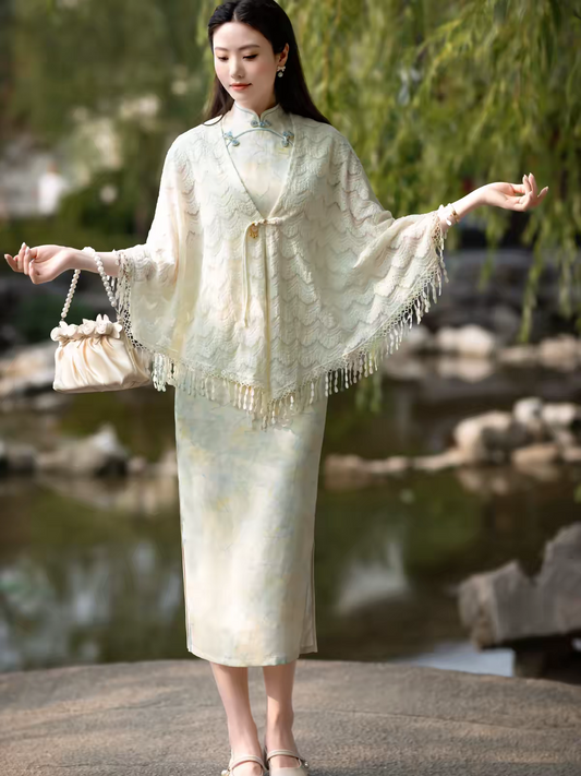 Summer Shawl Wrap — Breezy Cover-Up for Cheongsam