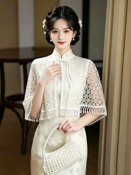 Summer Shawl Wrap — Breezy Cover-Up for Cheongsam