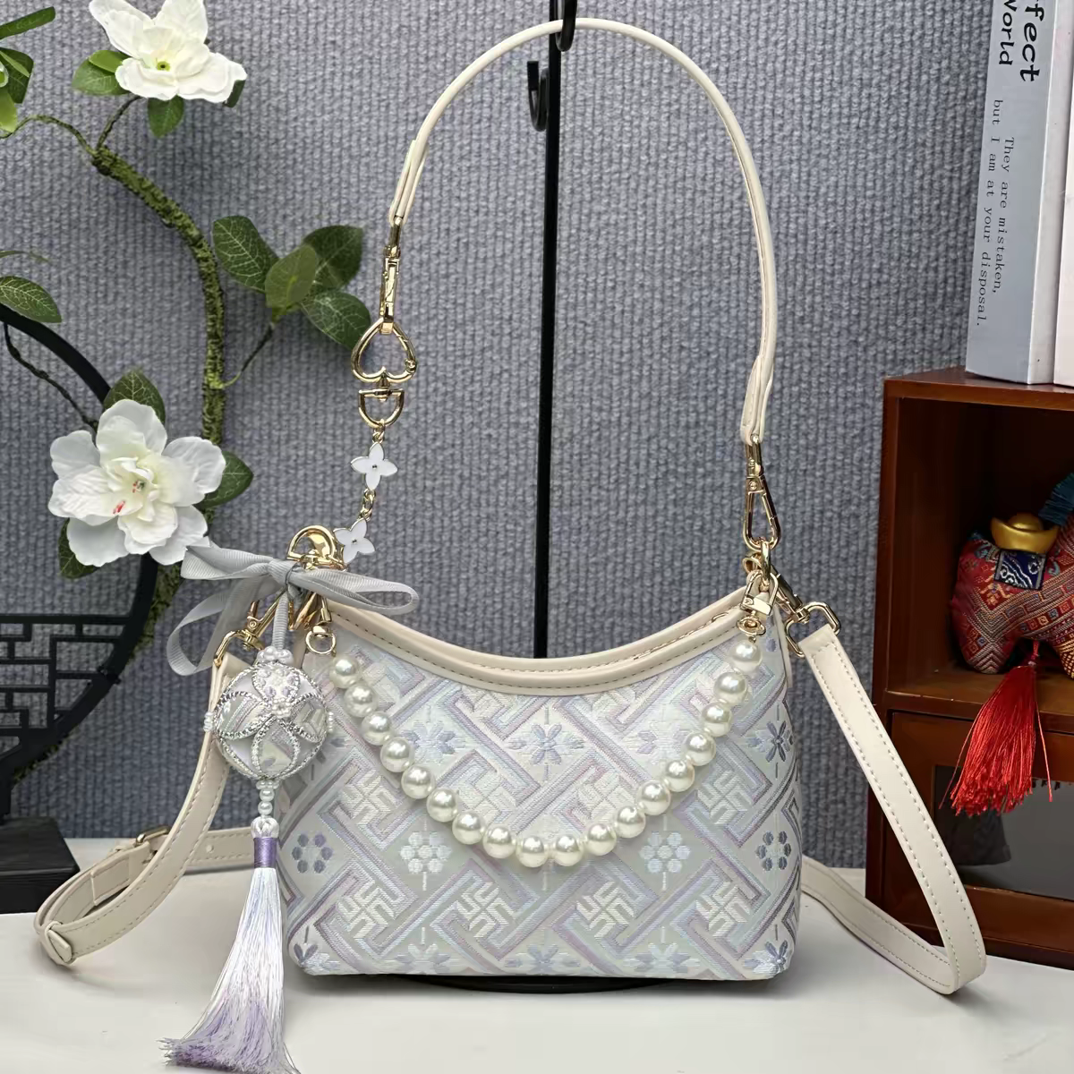 Zhuang Brocade Bag | Handmade Chinese Textile Art Handbag Inspired by Traditional Weaving