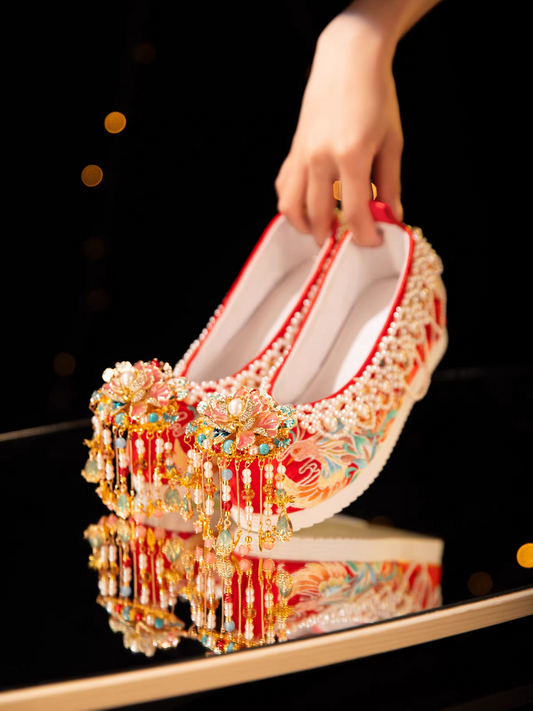 Ancient Chinese Hanfu Shoes |Traditional Chinese Wedding Shoes