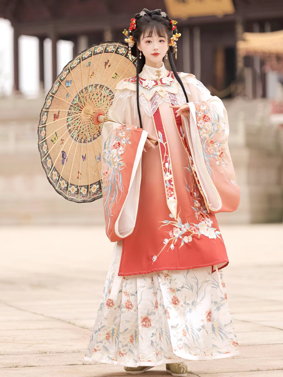 Ming Dynasty style cloud-shoulder Hanfu明制云肩汉服S-XL