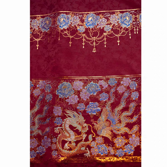 Premium Chinese Fabric for Hanfu, Qipao & Accessories – Jacquard Brocade & Silk Satin – Perfect for Bags, Dresses & DIY Chinese-Inspired Items