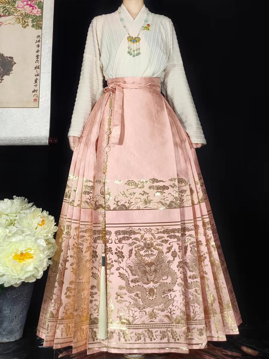 Hanfu horse-face skirt matching set S-4XL