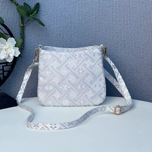 Zhuang Brocade Bag | Handmade Chinese Textile Art Handbag Inspired by Traditional Weaving