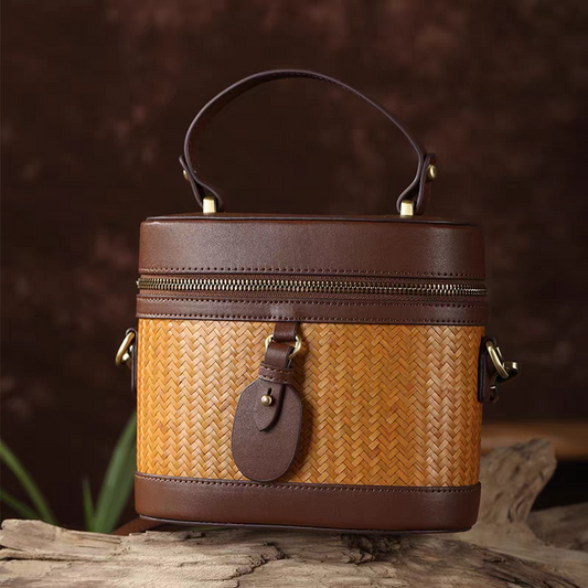 Bamboo Woven Handbag | Handmade Chinese-Inspired Bag