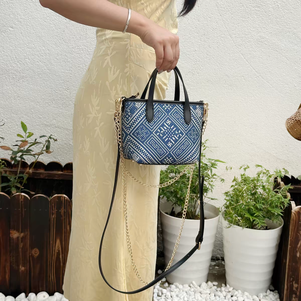 Zhuang Brocade Bag | Handmade Chinese Textile Art Handbag Inspired by Traditional Weaving