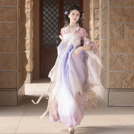 Tang-style Hanfu-inspired chest-high skirt and improved high-waist skirt