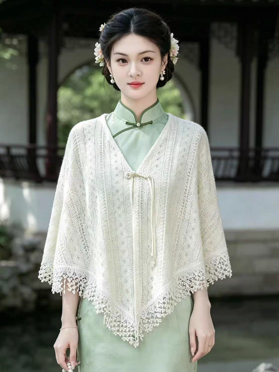 Summer Shawl Wrap — Breezy Cover-Up for Cheongsam