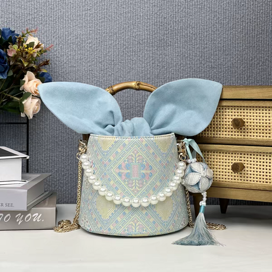 Zhuang Brocade Bag | Handmade Chinese Textile Art Handbag Inspired by Traditional Weaving