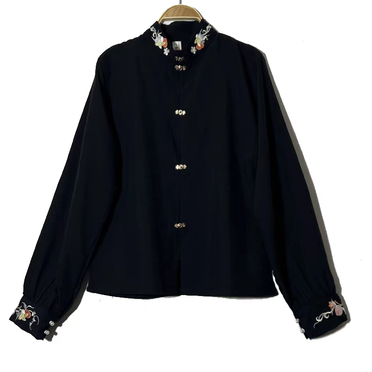 Hanfu Cross-Collar Stand-Up Collar Pipa Sleeve Top汉服交领立领琵琶袖上衣S-XL