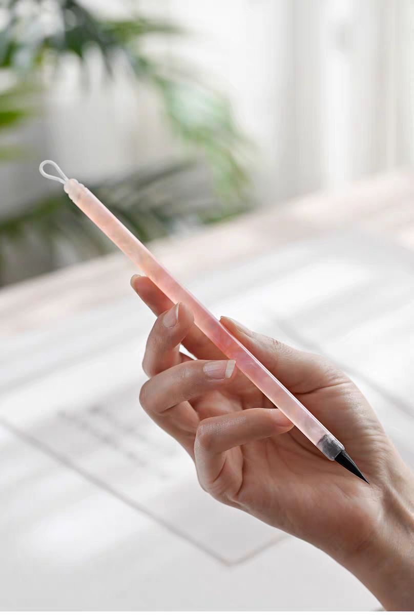 书房流光黑龙尾毛笔纯紫毫写经毛笔专业级书法专用初学者抄经毛笔小楷瘦金体文房四宝国画勾线高档练字笔