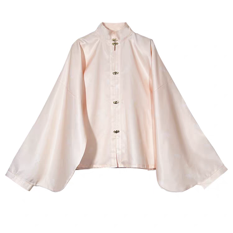 Hanfu Cross-Collar Stand-Up Collar Pipa Sleeve Top汉服交领立领琵琶袖上衣S-XL
