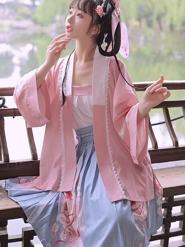汉元素女装对襟直袖衫
