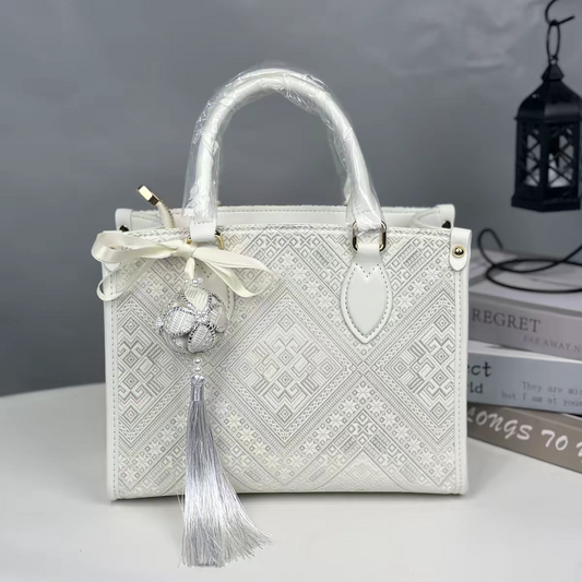Zhuang Brocade Bag | Handmade Chinese Textile Art Handbag Inspired by Traditional Weaving