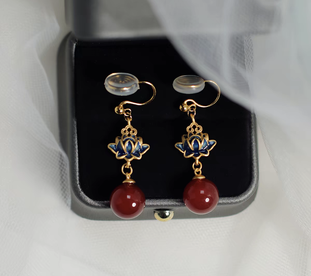 No Piercing Chinese Style Clip On Earrings | New Chinese Style Hanfu Jewelry Accessories