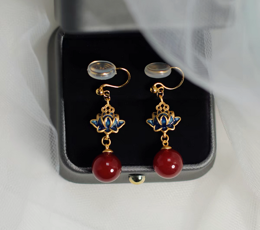 No Piercing Chinese Style Clip On Earrings | New Chinese Style Hanfu Jewelry Accessories