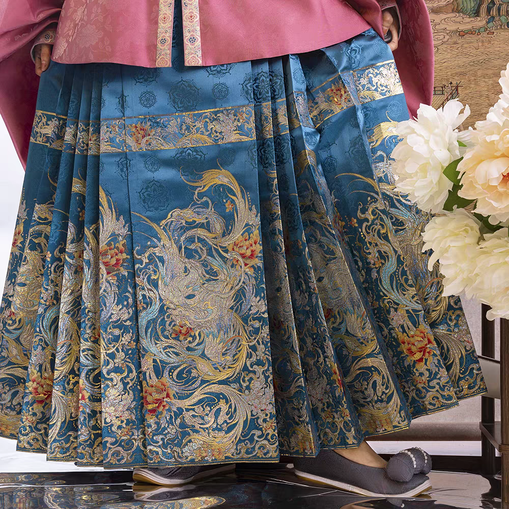 Premium Chinese Fabric for Hanfu – New Chinese Style Jacquard Brocade / Silk Satin Material – Perfect for DIY Hanfu & Traditional Clothing