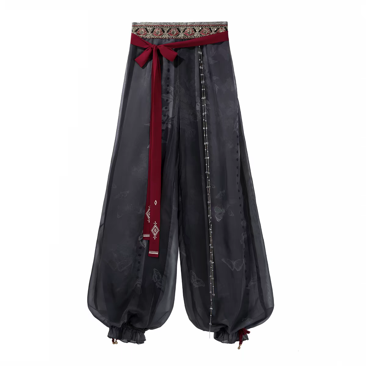 Dunhuang Flying Apsaras Hanfu — Exotic-style Han-element Tang Dynasty-style Lantern Pants & Red Top Set