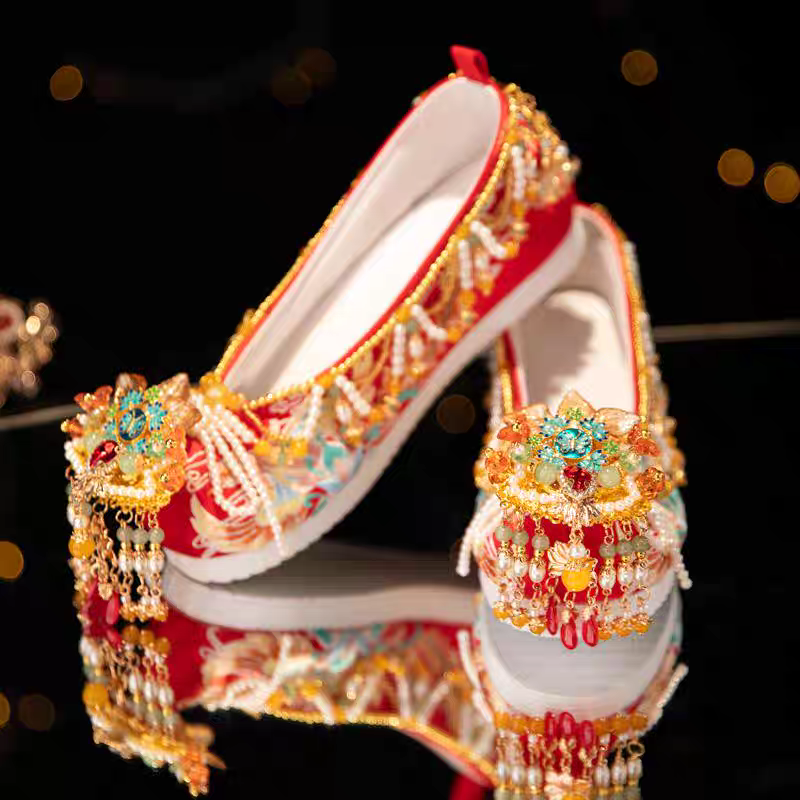 Ancient Chinese Hanfu Shoes |Traditional Chinese Wedding Shoes
