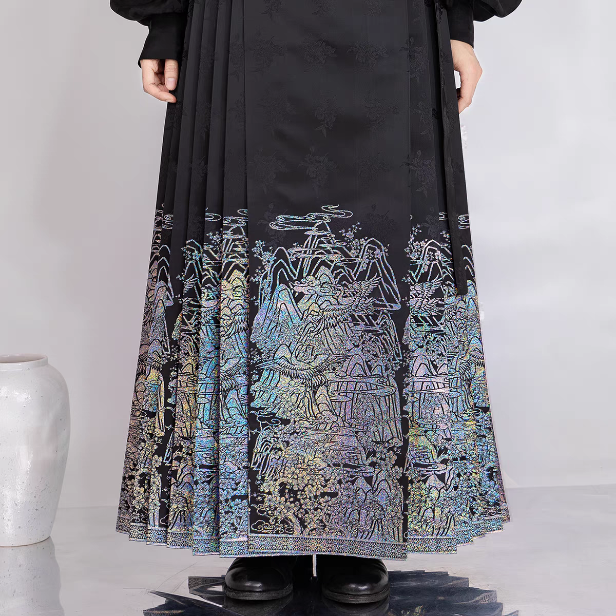Premium Chinese Fabric for Hanfu – New Chinese Style Jacquard Brocade / Silk Satin Material – Perfect for DIY Hanfu & Traditional Clothing