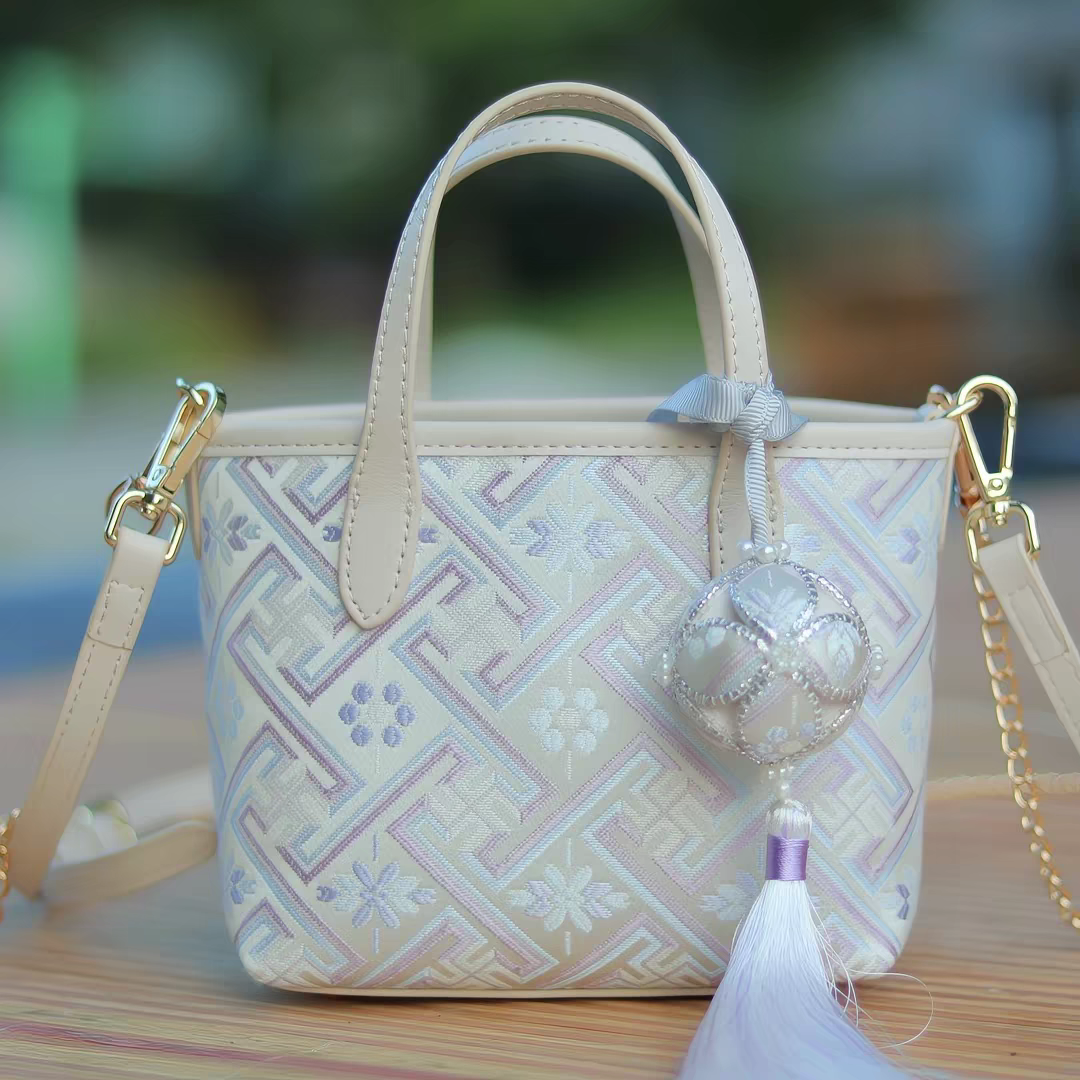 Zhuang Brocade Bag | Handmade Chinese Textile Art Handbag Inspired by Traditional Weaving