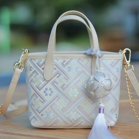 Zhuang Brocade Bag | Handmade Chinese Textile Art Handbag Inspired by Traditional Weaving